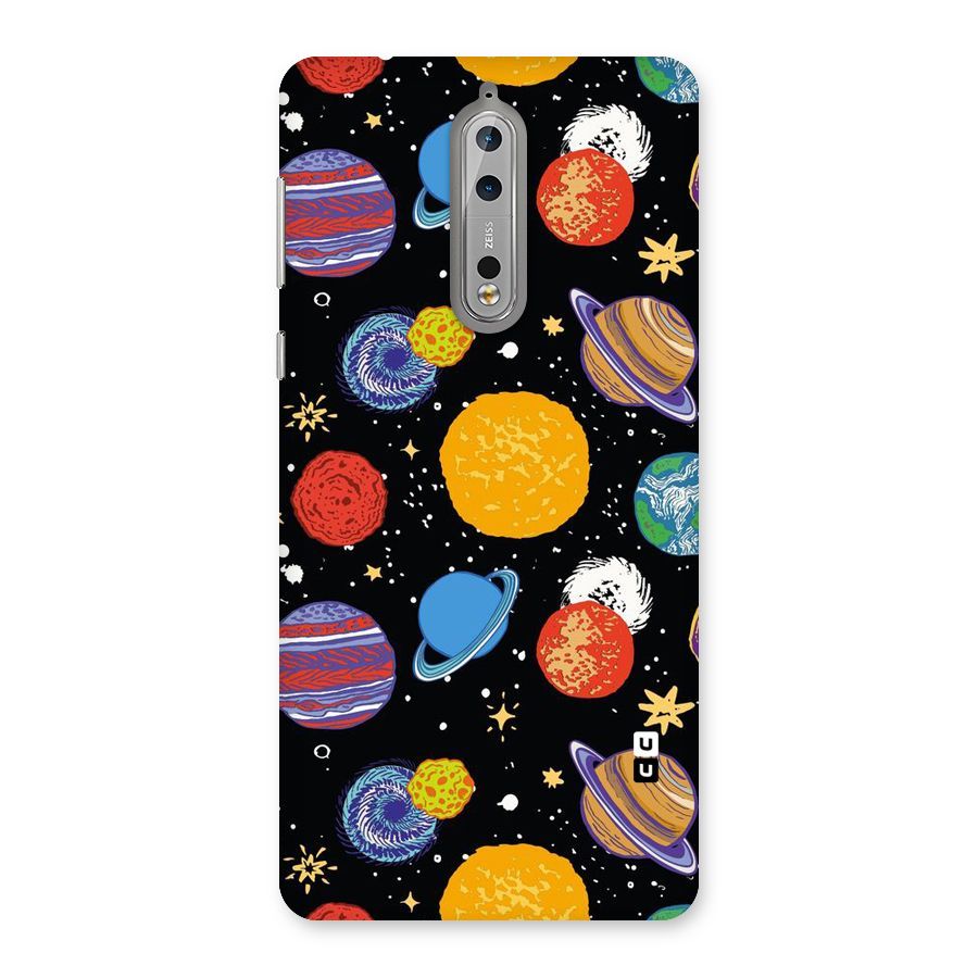 Designer Planets Back Case for Nokia 8
