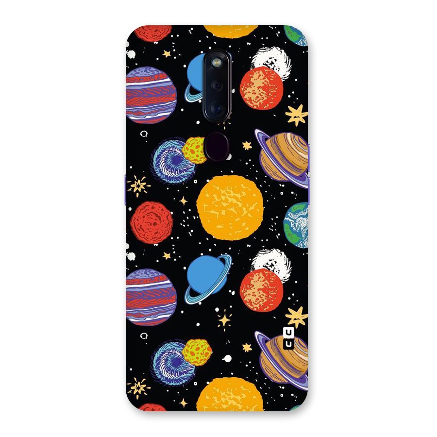 Designer Planets Back Case for Oppo F11 Pro
