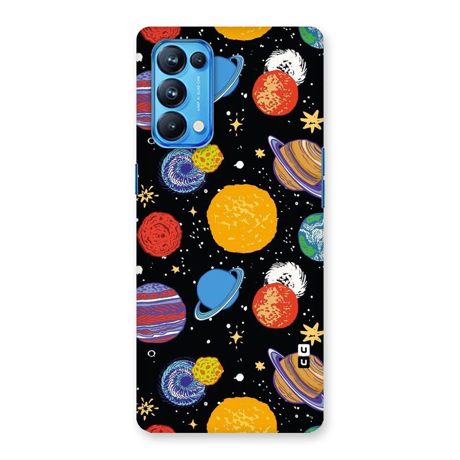 Designer Planets Back Case for Oppo Reno5 Pro 5G