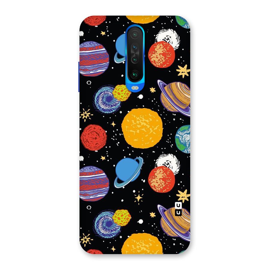 Designer Planets Back Case for Poco X2