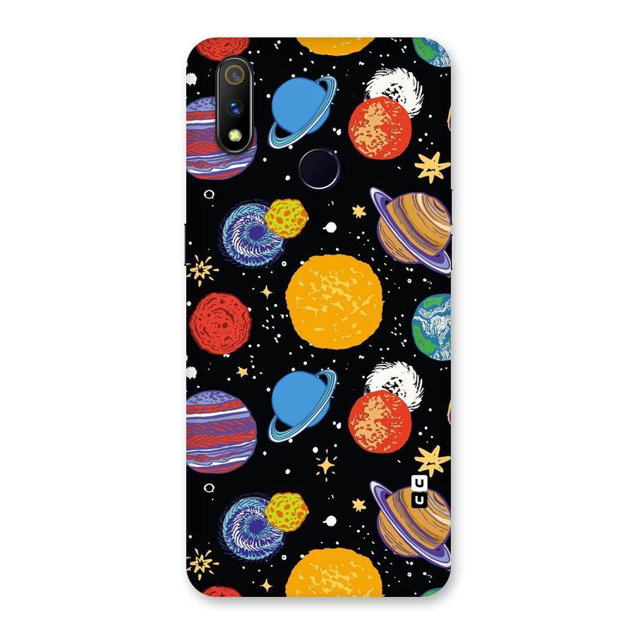 Designer Planets Back Case for Realme 3 Pro