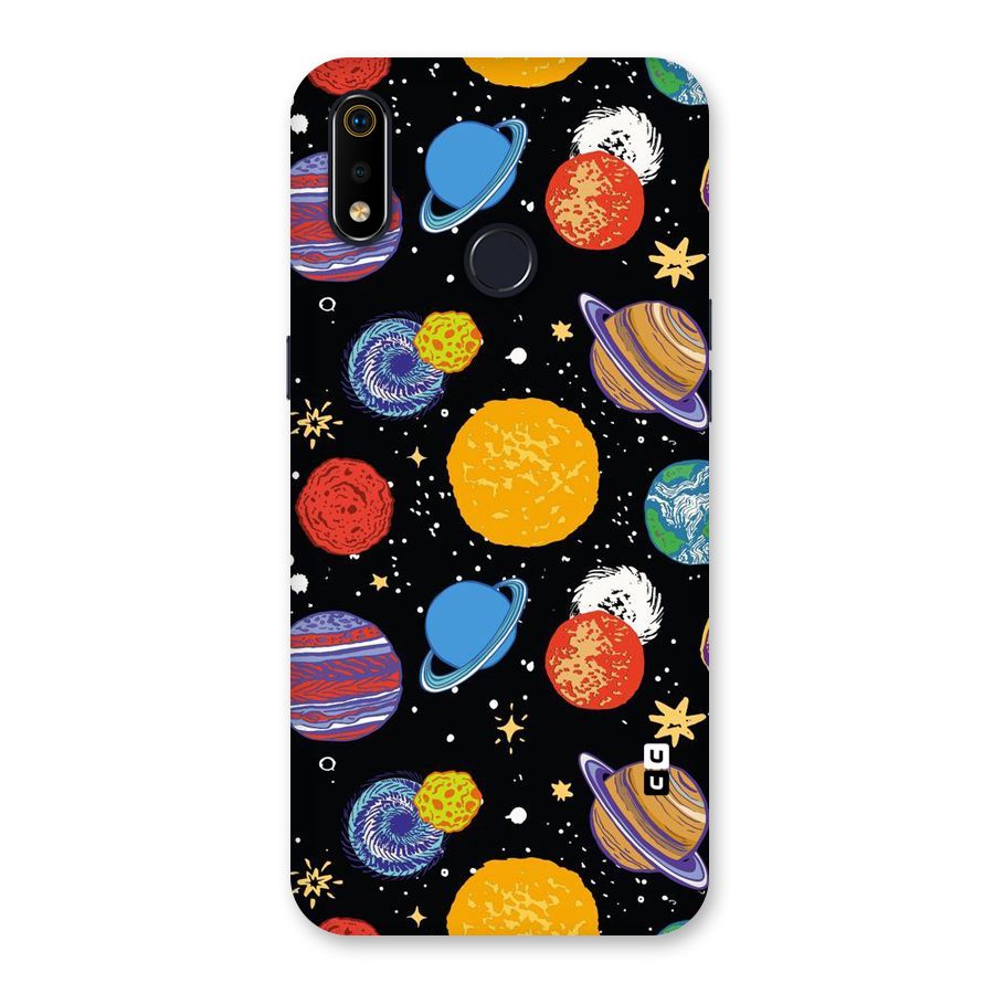 Designer Planets Back Case for Realme 3i