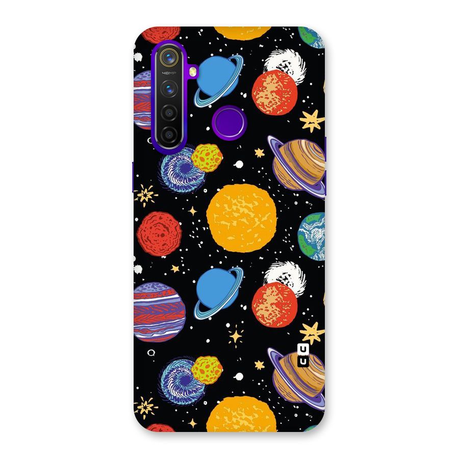 Designer Planets Back Case for Realme 5 Pro