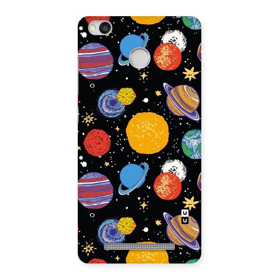 Designer Planets Back Case for Redmi 3S Prime