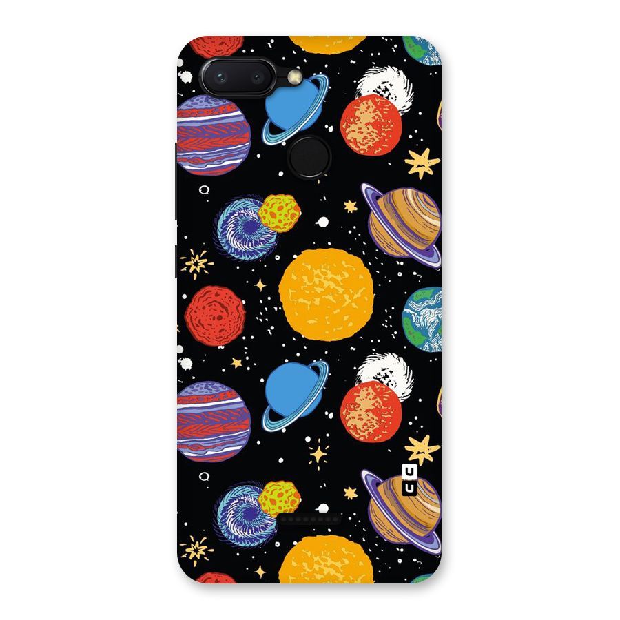 Designer Planets Back Case for Redmi 6