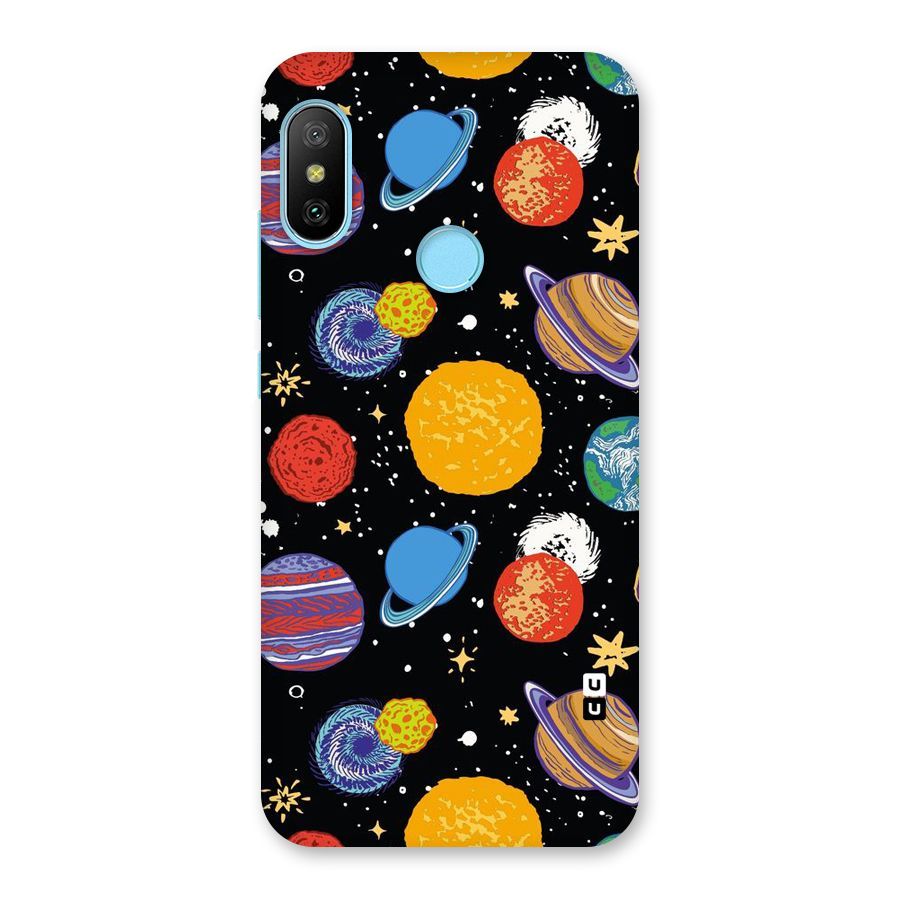 Designer Planets Back Case for Redmi 6 Pro