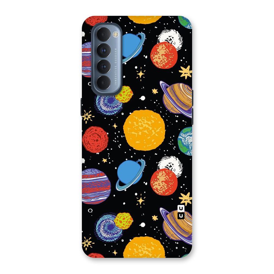 Designer Planets Back Case for Reno4 Pro