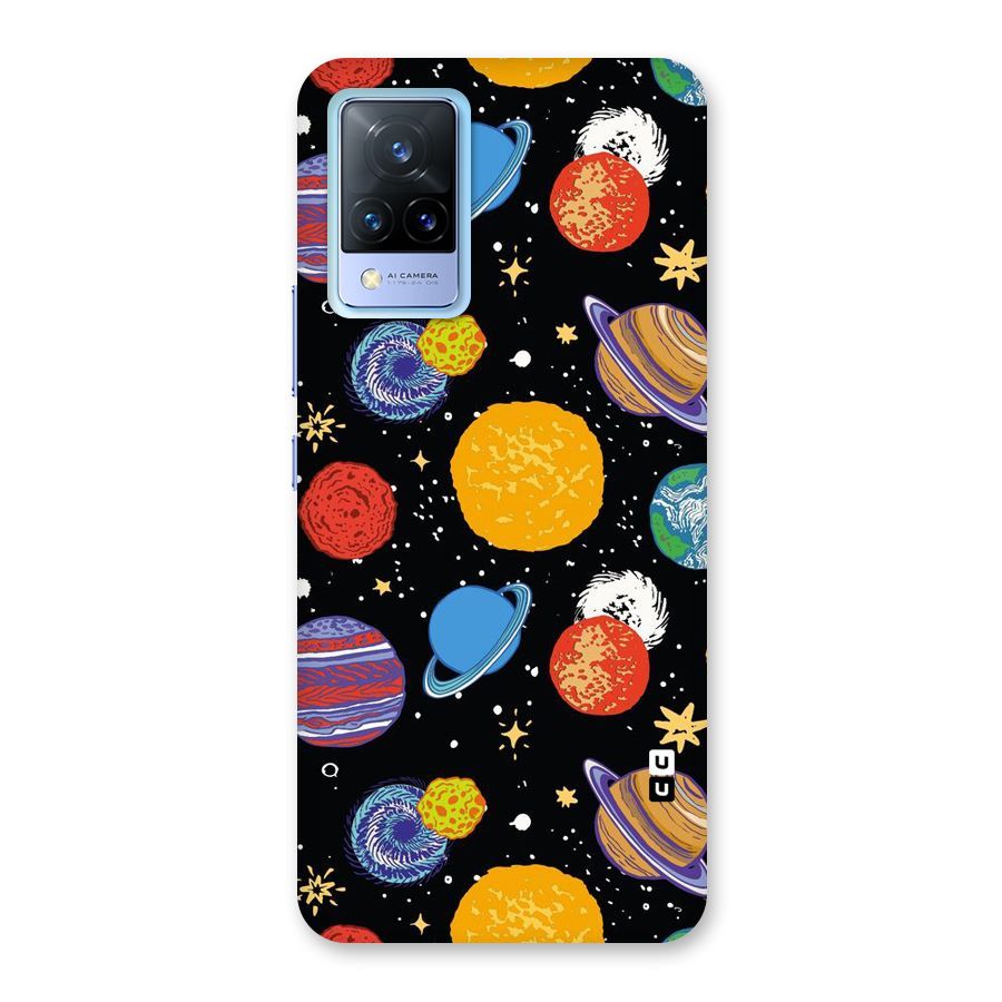 Designer Planets Back Case for Vivo V21 5G
