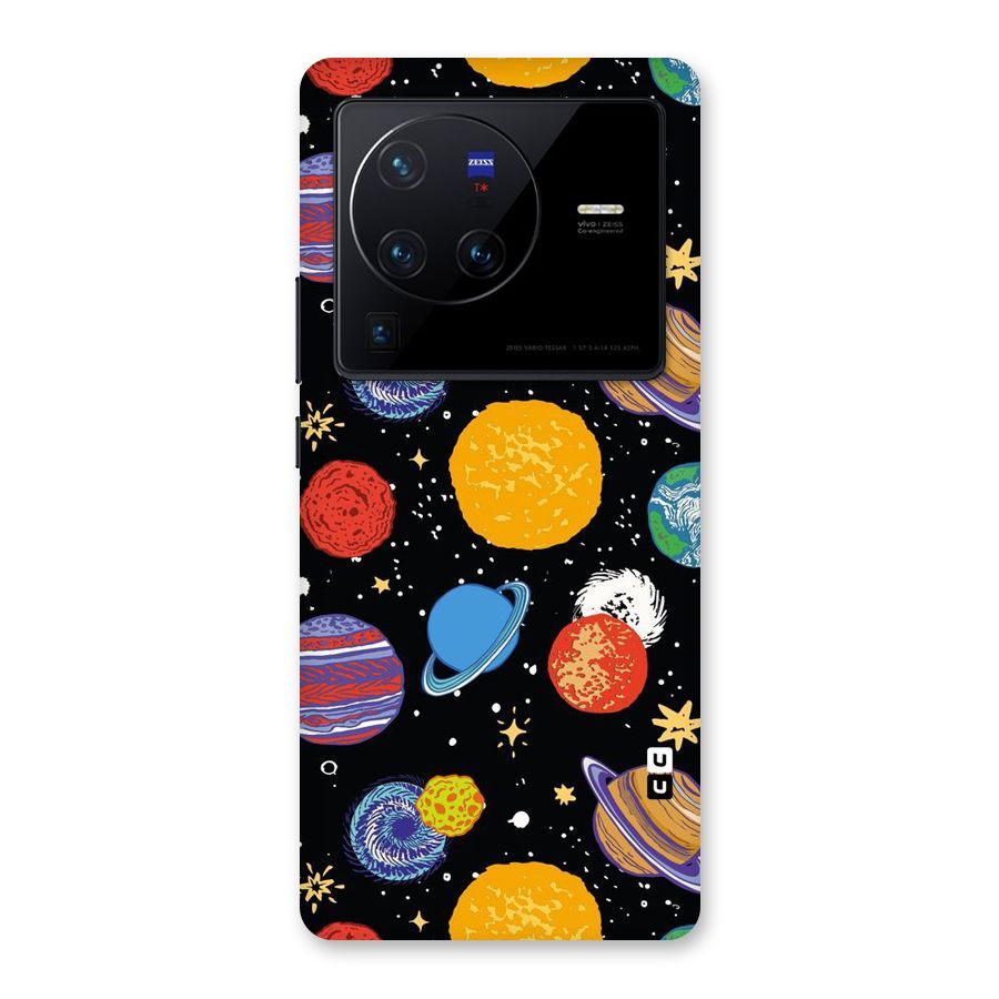 Designer Planets Back Case for Vivo X80 Pro