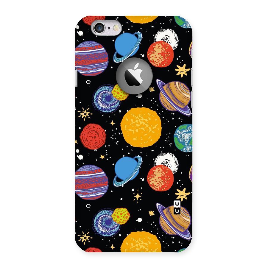 Designer Planets Back Case for iPhone 6 Logo Cut
