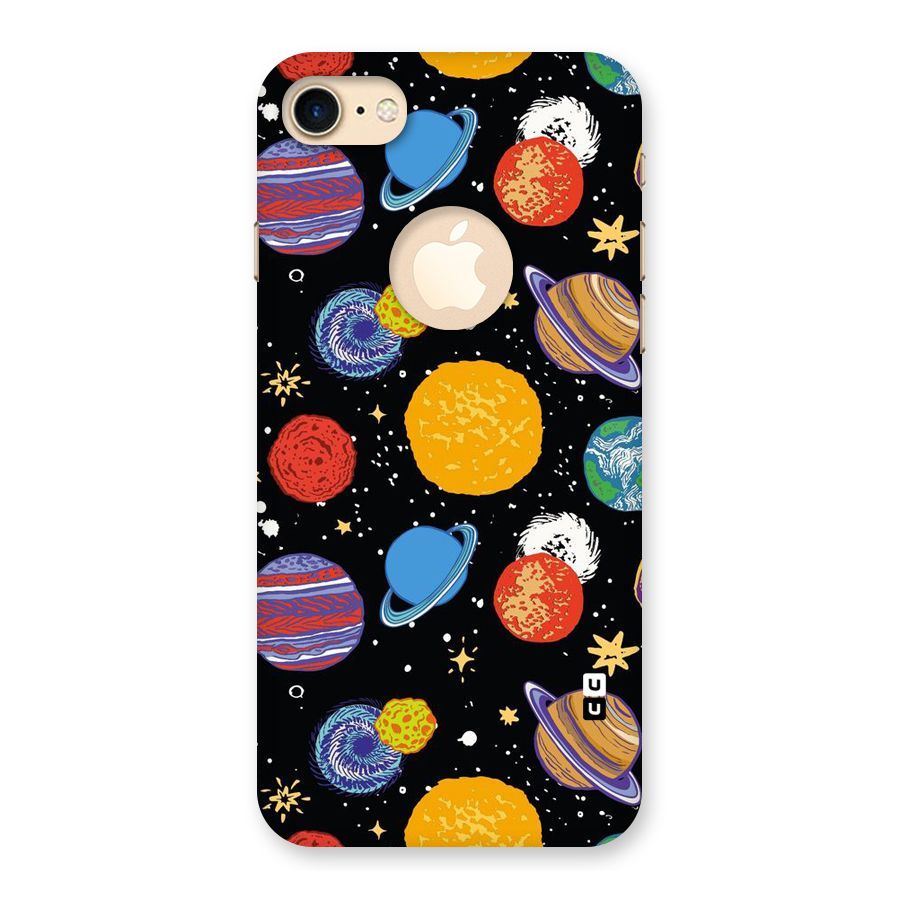 Designer Planets Back Case for iPhone 7 Logo Cut