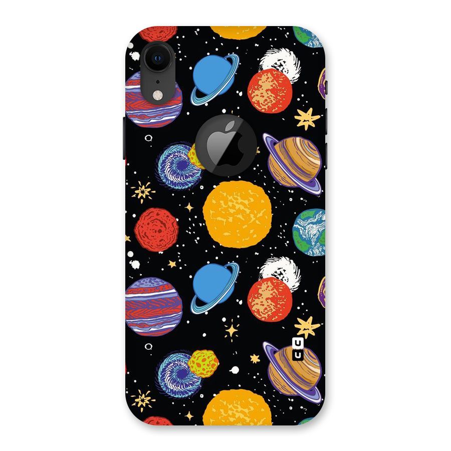 Designer Planets Back Case for iPhone XR Logo Cut