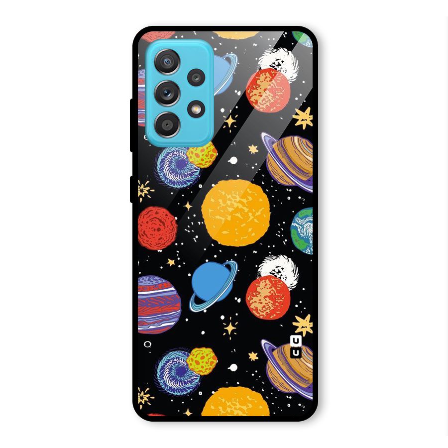 Designer Planets Glass Back Case for Galaxy A52
