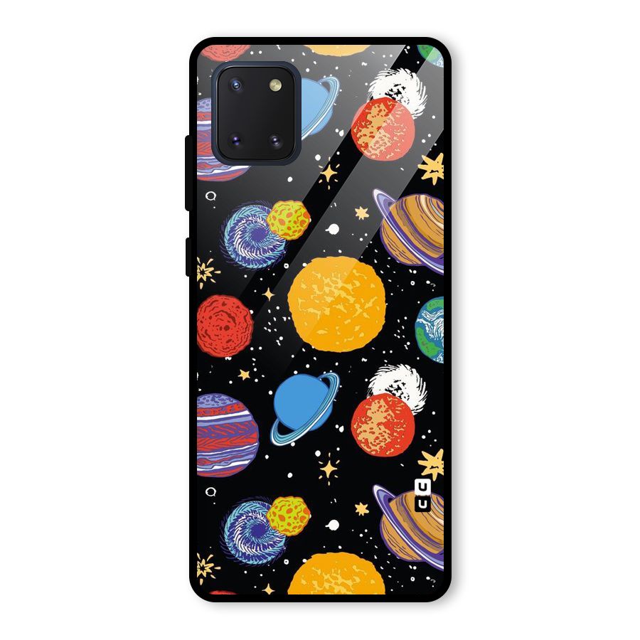 Designer Planets Glass Back Case for Galaxy Note 10 Lite