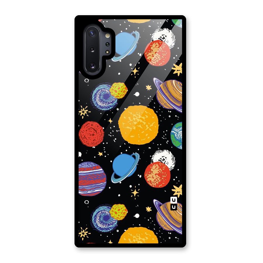 Designer Planets Glass Back Case for Galaxy Note 10 Plus