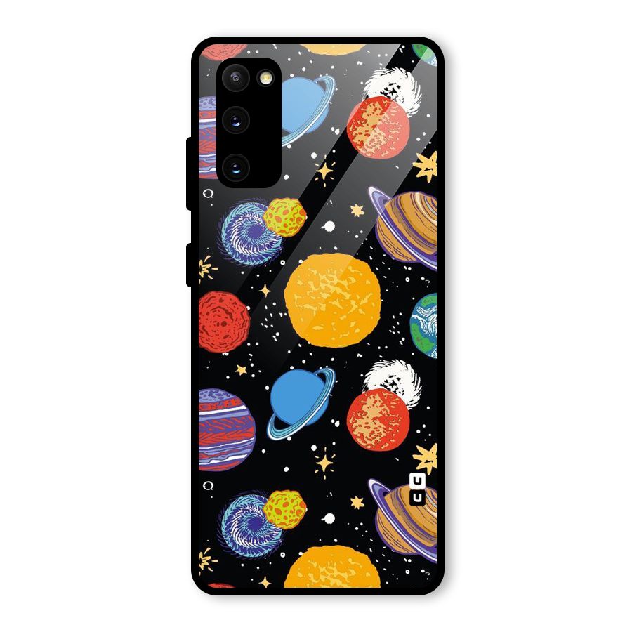 Designer Planets Glass Back Case for Galaxy S20 FE 5G