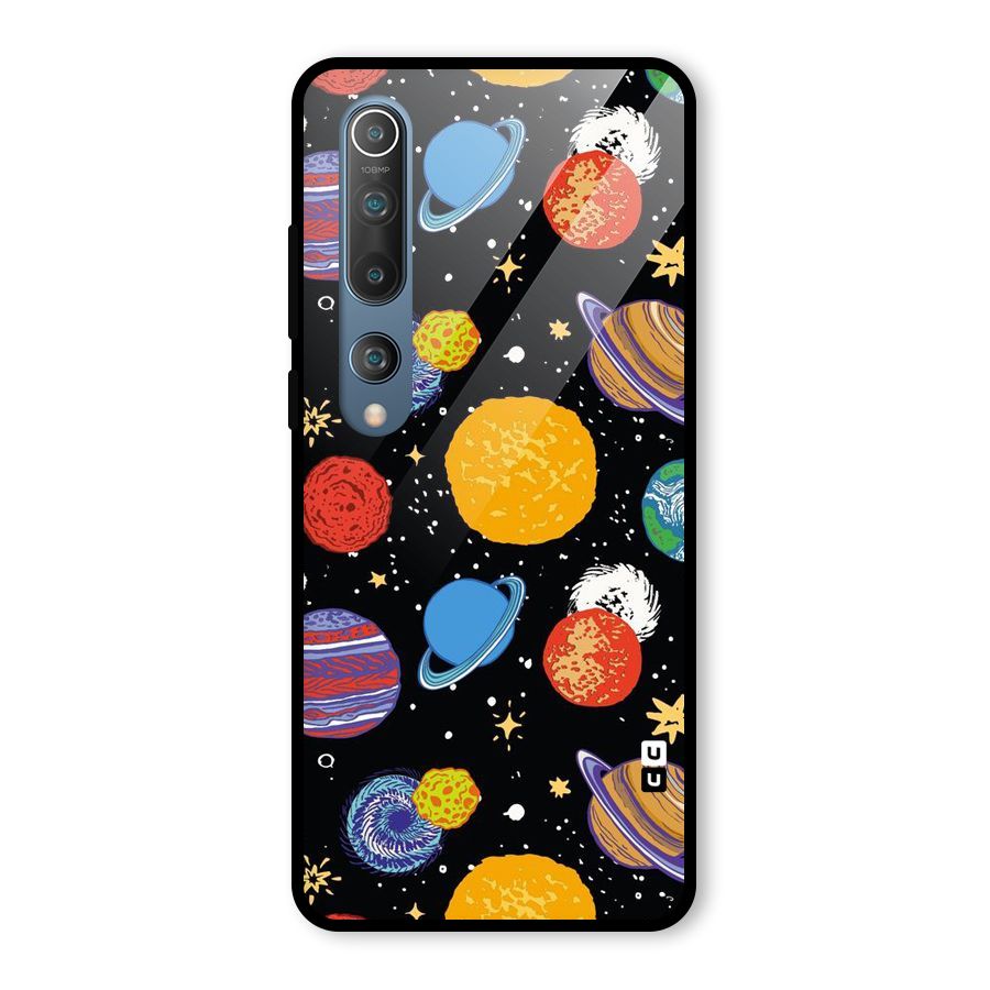 Designer Planets Glass Back Case for Mi 10