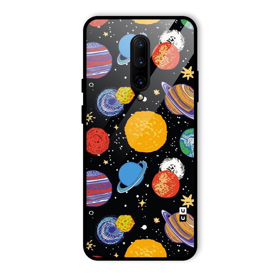 Designer Planets Glass Back Case for OnePlus 7 Pro