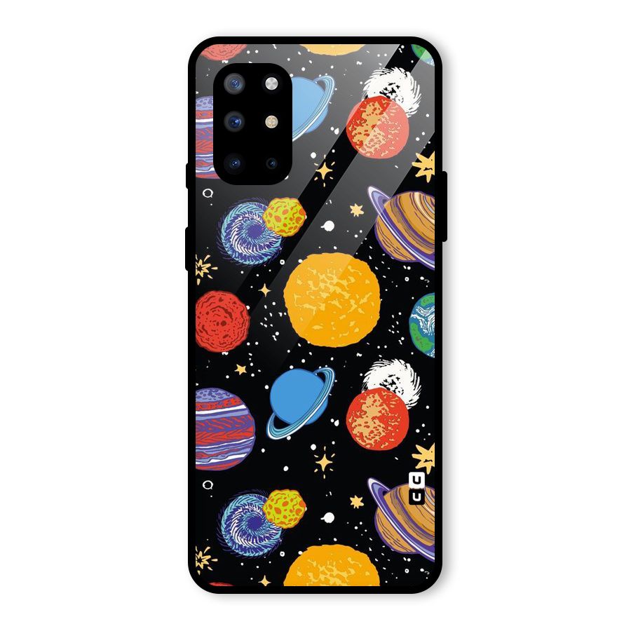 Designer Planets Glass Back Case for OnePlus 8T