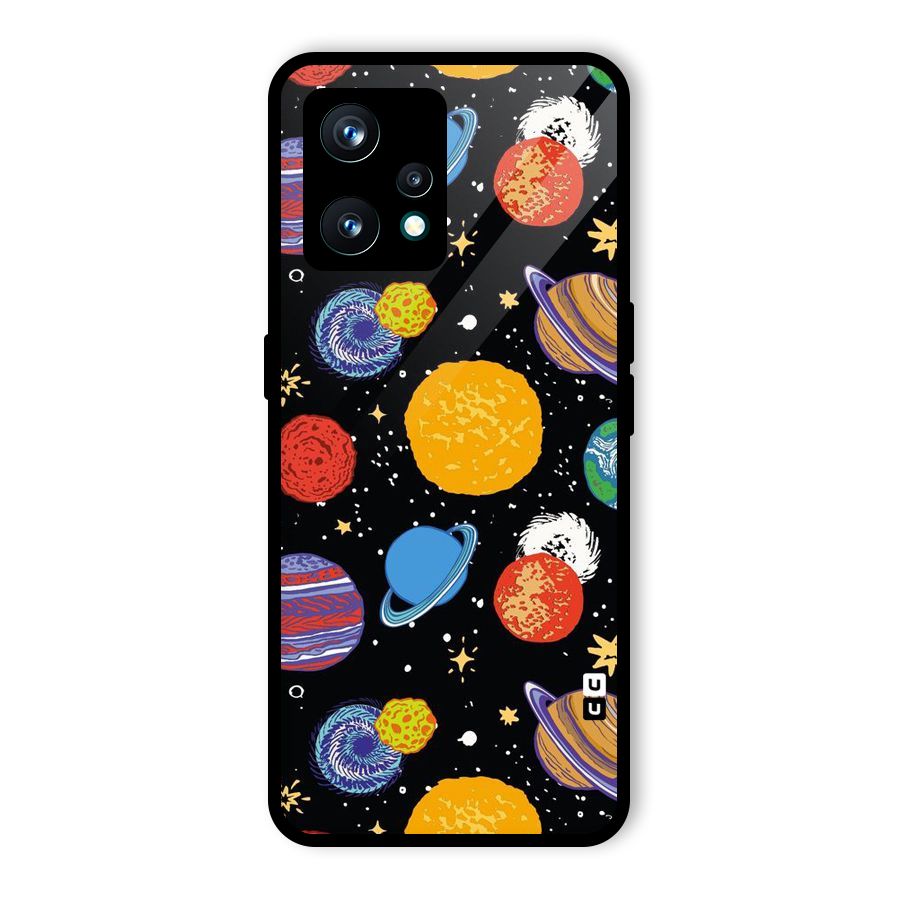Designer Planets Glass Back Case for Realme 9 Pro Plus 5G