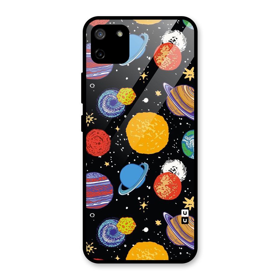 Designer Planets Glass Back Case for Realme C11