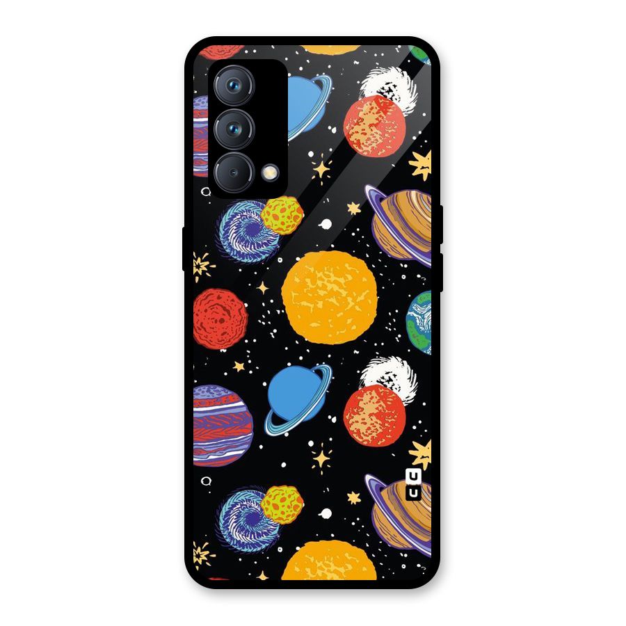 Designer Planets Glass Back Case for Realme GT Master Edition
