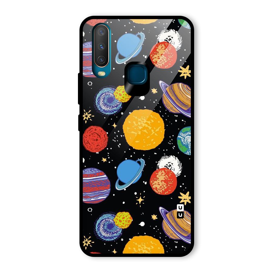 Designer Planets Glass Back Case for Vivo U10