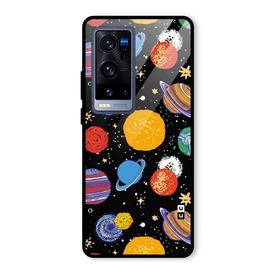 Designer Planets Glass Back Case for Vivo X60 Pro Plus