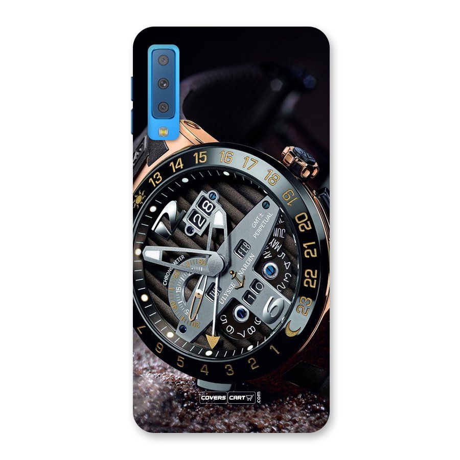 Designer Stylish Watch Back Case for Galaxy A7 (2018)