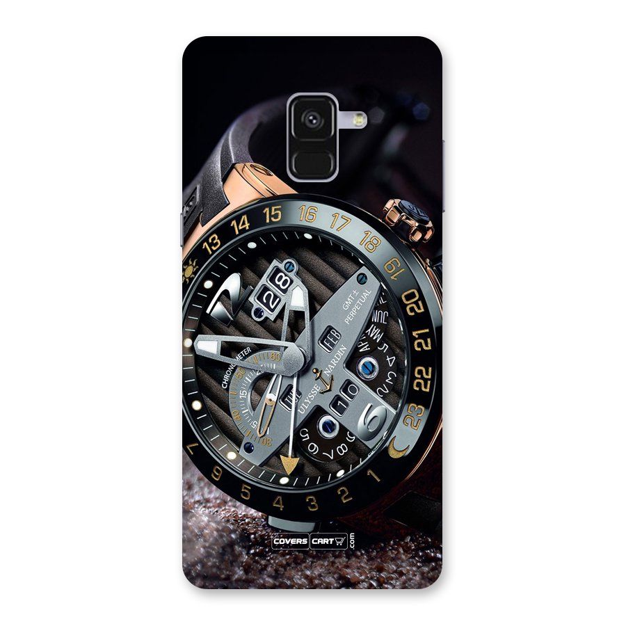Designer Stylish Watch Back Case for Galaxy A8 Plus