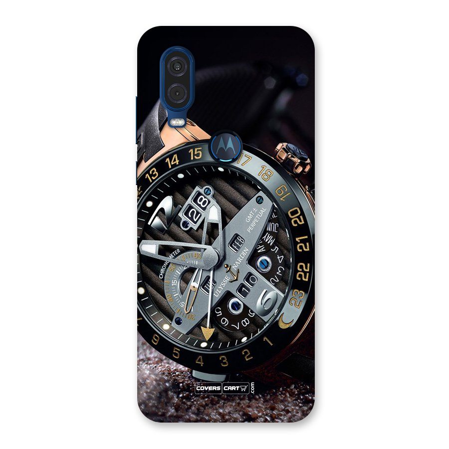 Designer Stylish Watch Back Case for Motorola One Vision