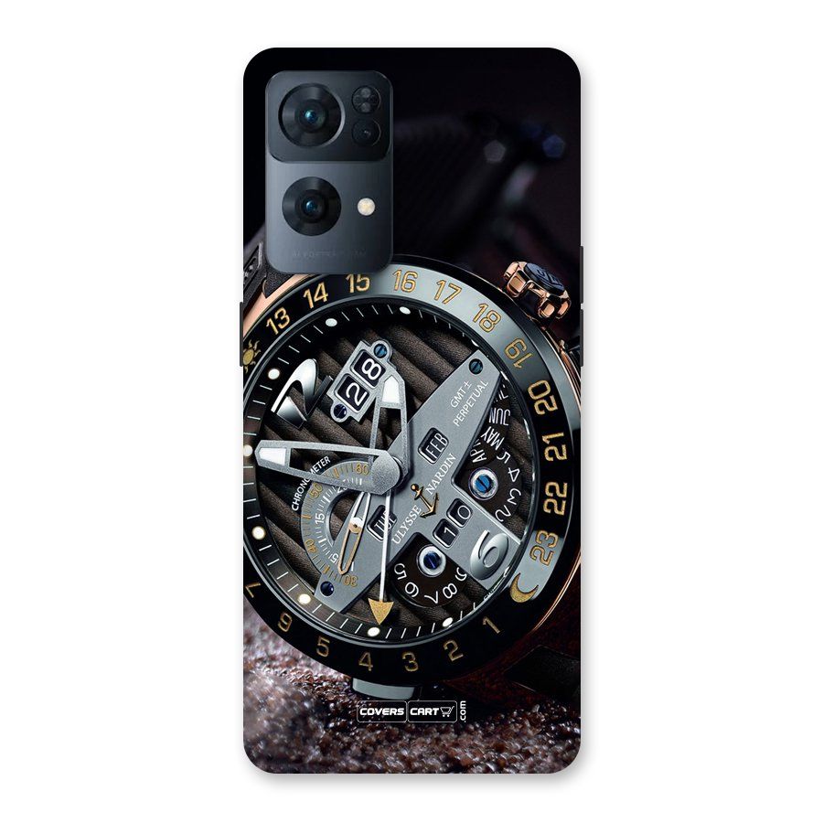 Designer Stylish Watch Back Case for Oppo Reno7 Pro 5G