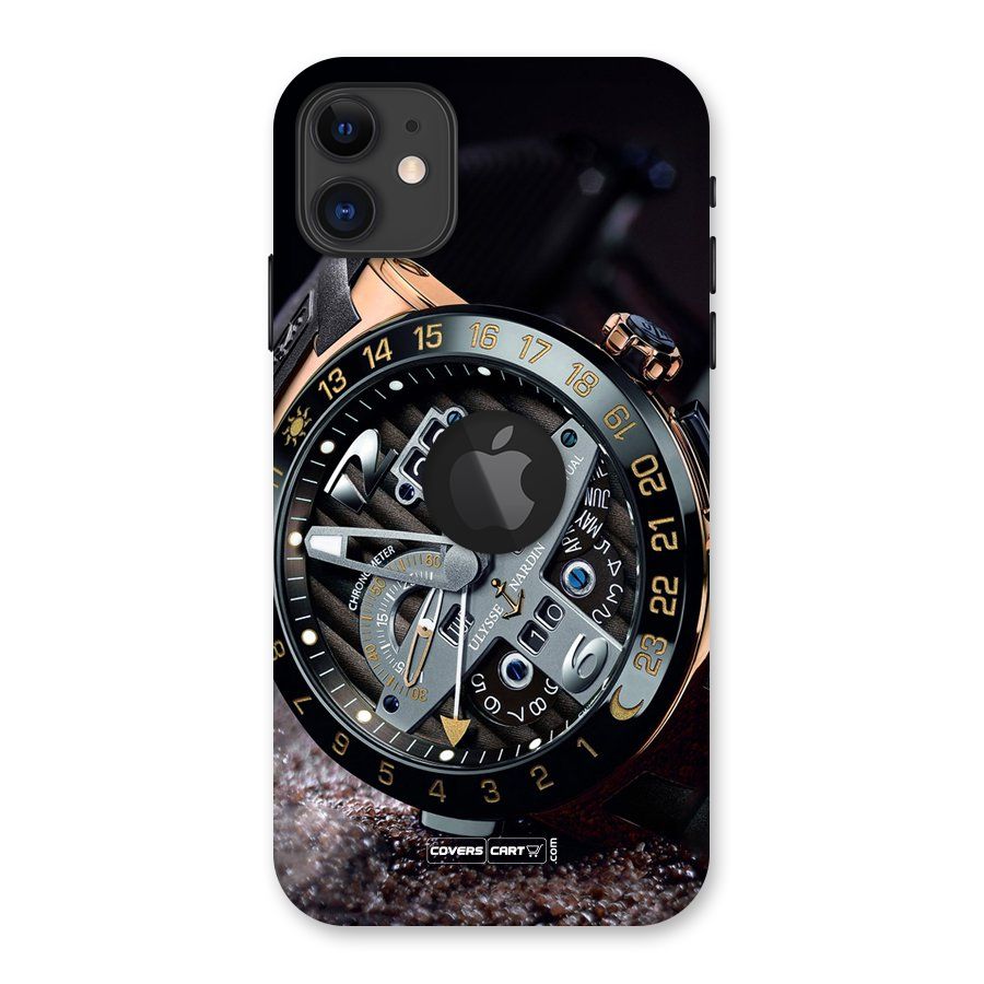 Designer Stylish Watch Back Case for iPhone 11 Logo Cut