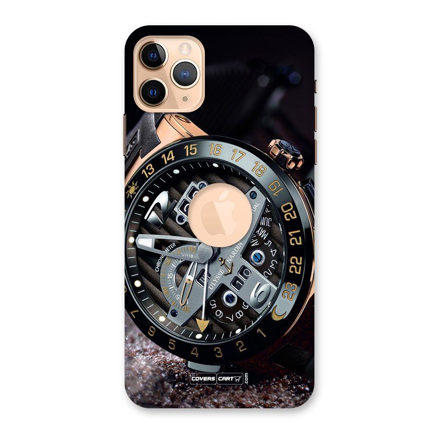 Designer Stylish Watch Back Case for iPhone 11 Pro Max Logo Cut