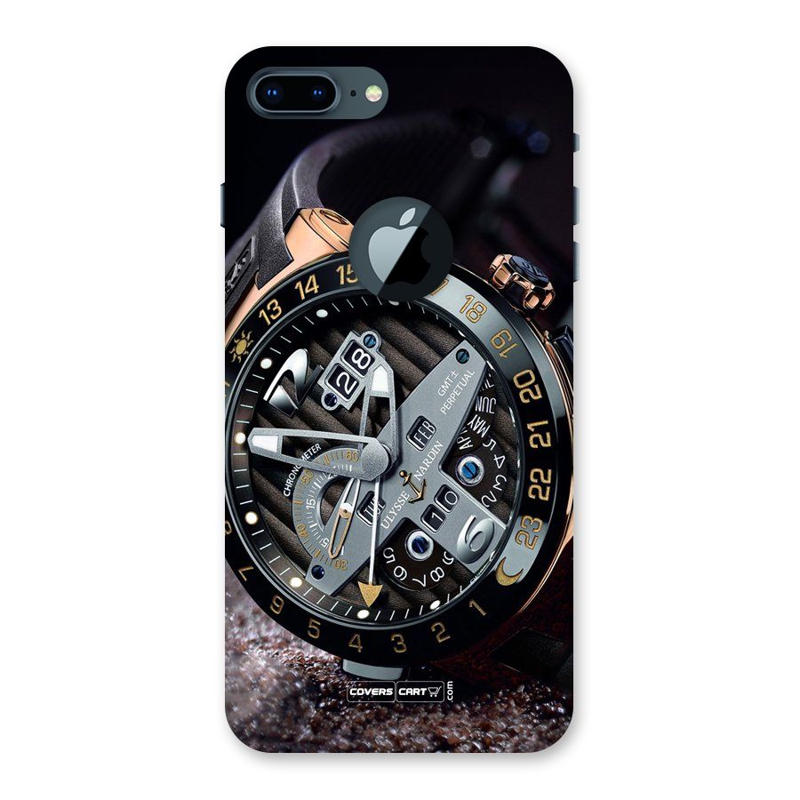 Designer Stylish Watch Back Case for iPhone 7 Plus Logo Cut