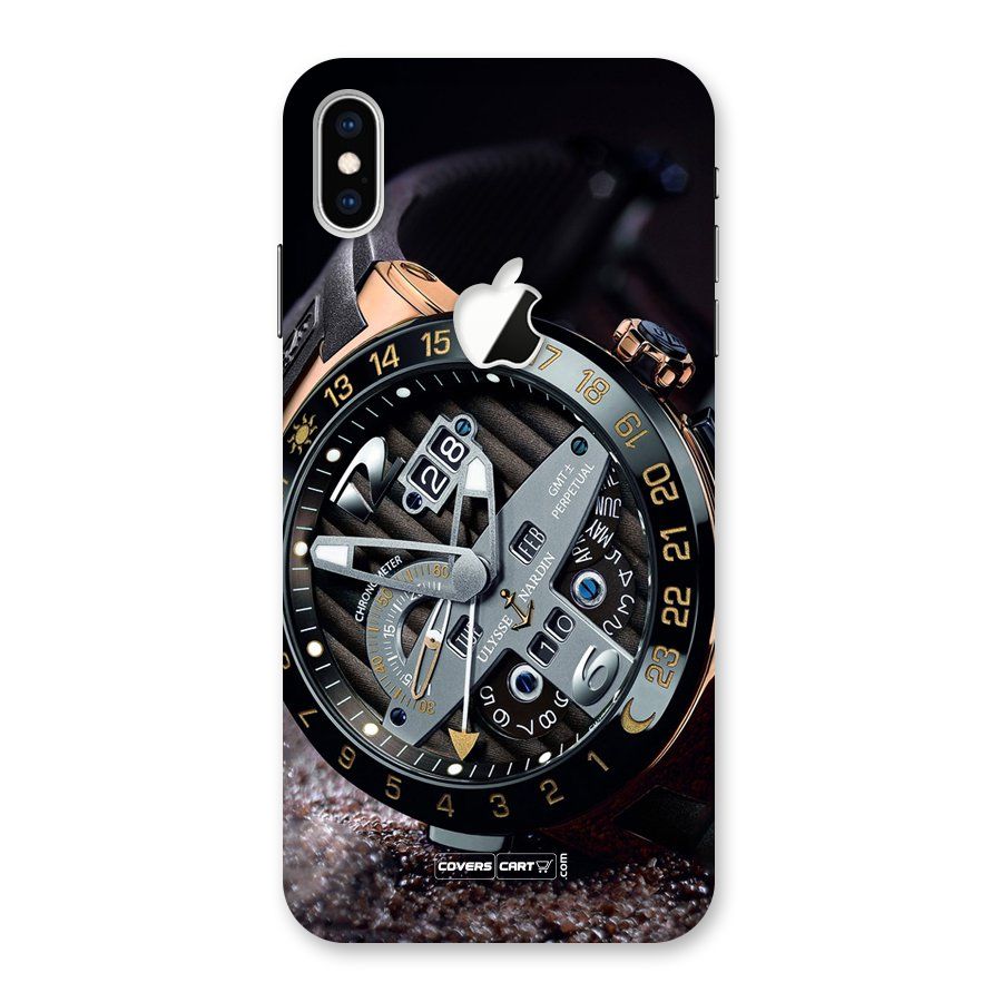 Designer Stylish Watch Back Case for iPhone XS Max Apple Cut