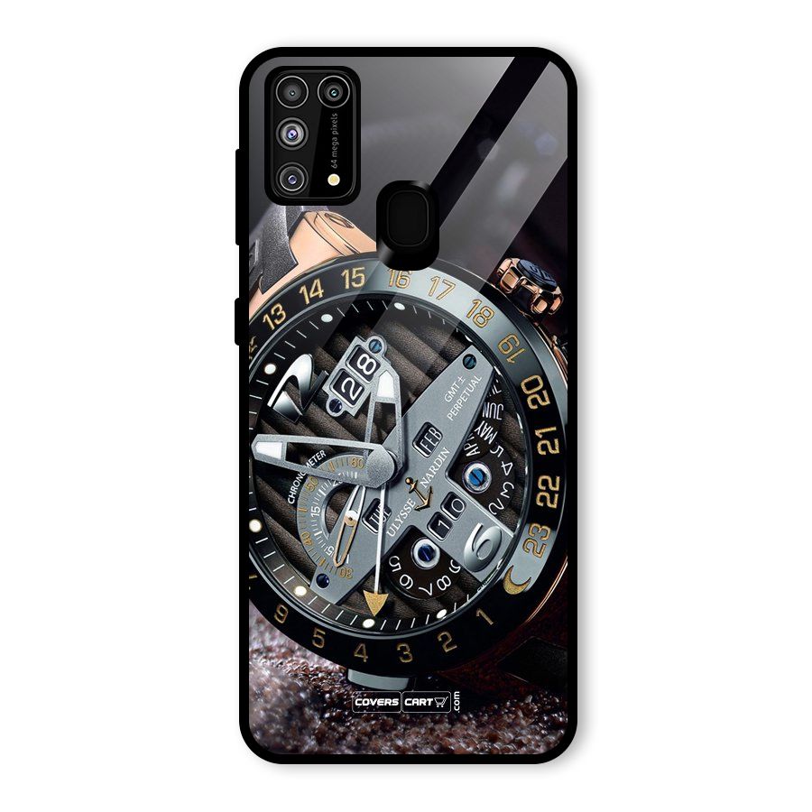 Designer Stylish Watch Glass Back Case for Galaxy F41