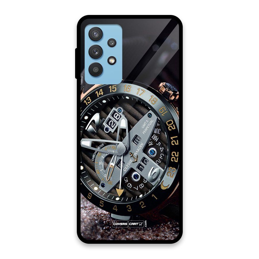 Designer Stylish Watch Glass Back Case for Galaxy M32 5G