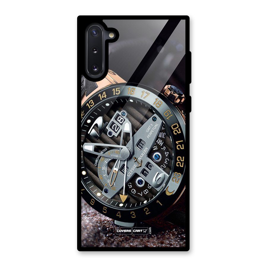 Designer Stylish Watch Glass Back Case for Galaxy Note 10