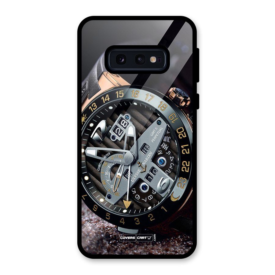 Designer Stylish Watch Glass Back Case for Galaxy S10e