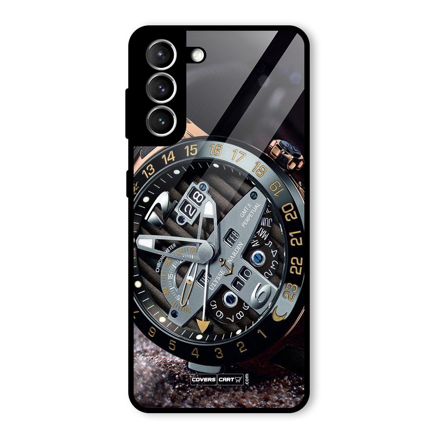 Designer Stylish Watch Glass Back Case for Galaxy S21 5G