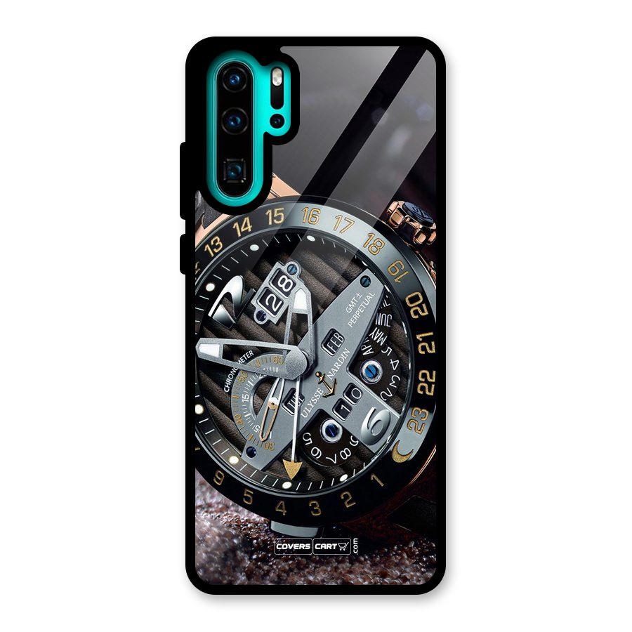 Designer Stylish Watch Glass Back Case for Huawei P30 Pro