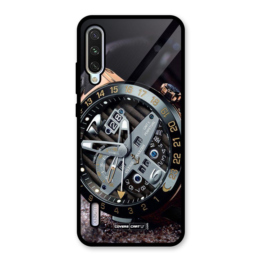 Designer Stylish Watch Glass Back Case for Mi A3