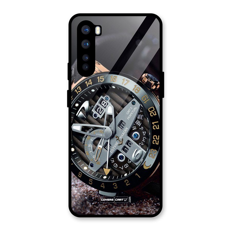Designer Stylish Watch Glass Back Case for OnePlus Nord