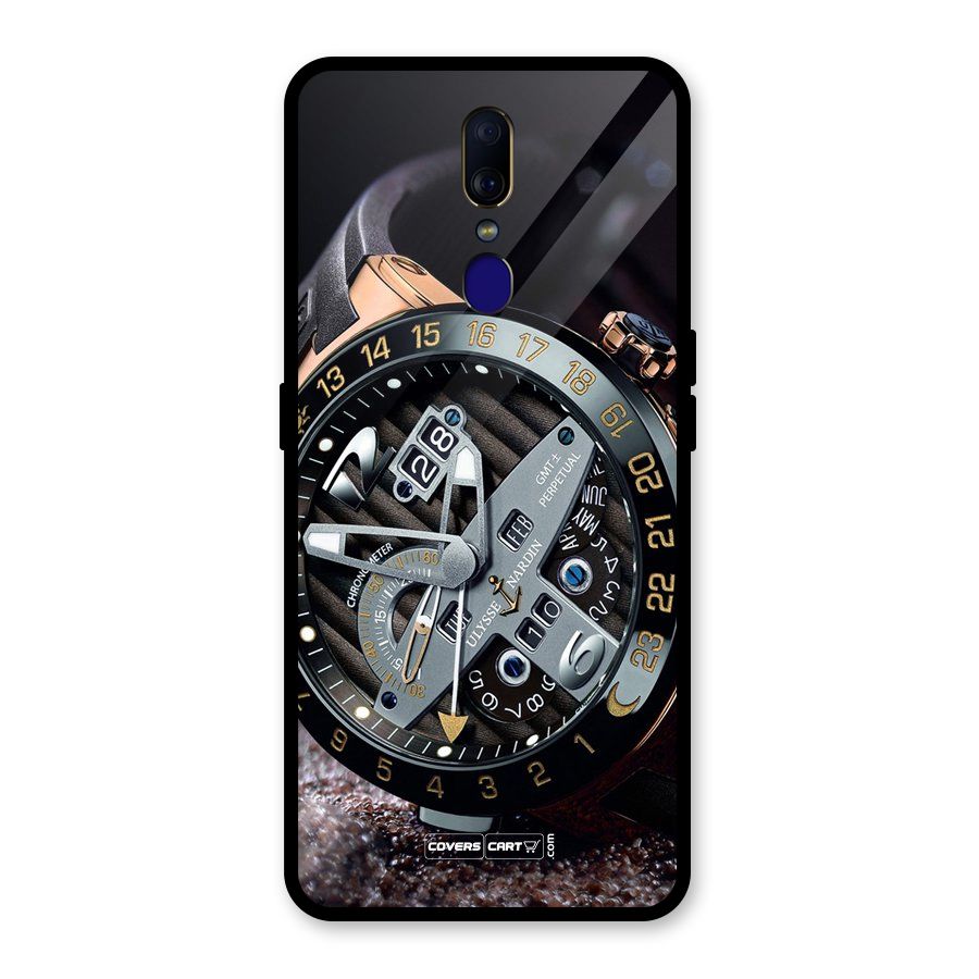 Designer Stylish Watch Glass Back Case for Oppo F11