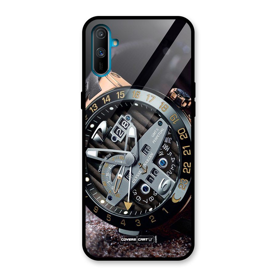 Designer Stylish Watch Glass Back Case for Realme C3