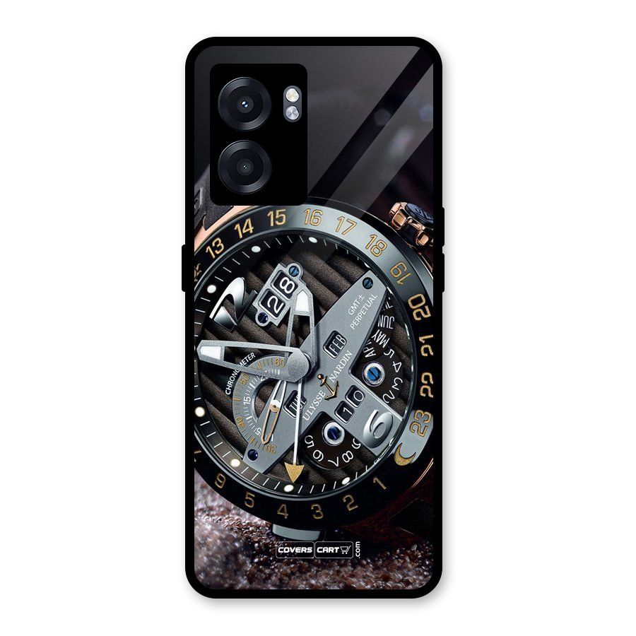 Designer Stylish Watch Glass Back Case for Realme Narzo 50 5G