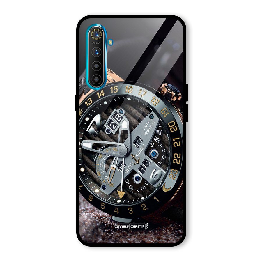 Designer Stylish Watch Glass Back Case for Realme X2