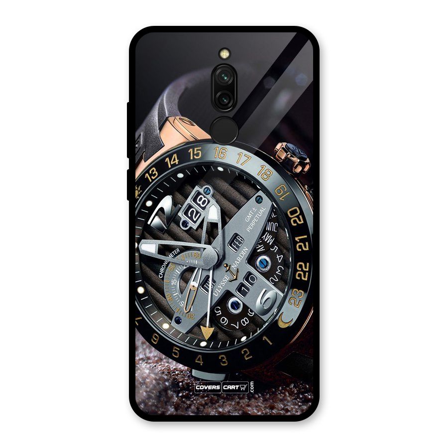 Designer Stylish Watch Glass Back Case for Redmi 8