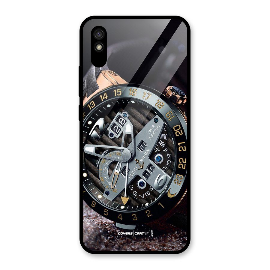Designer Stylish Watch Glass Back Case for Redmi 9A